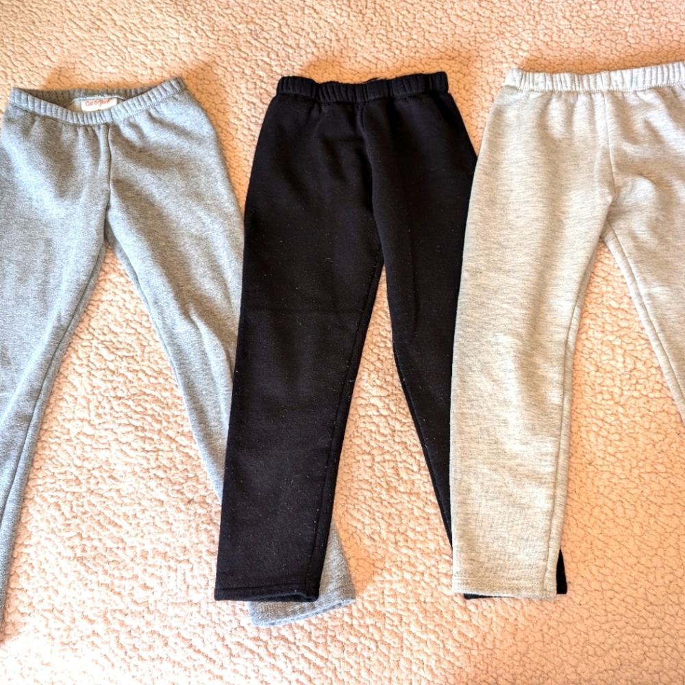 Girls 5T Fleece Lined Leggings Bundle